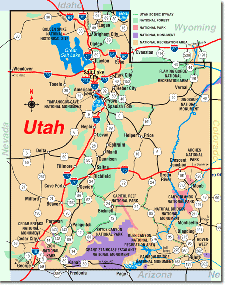 Map Utah